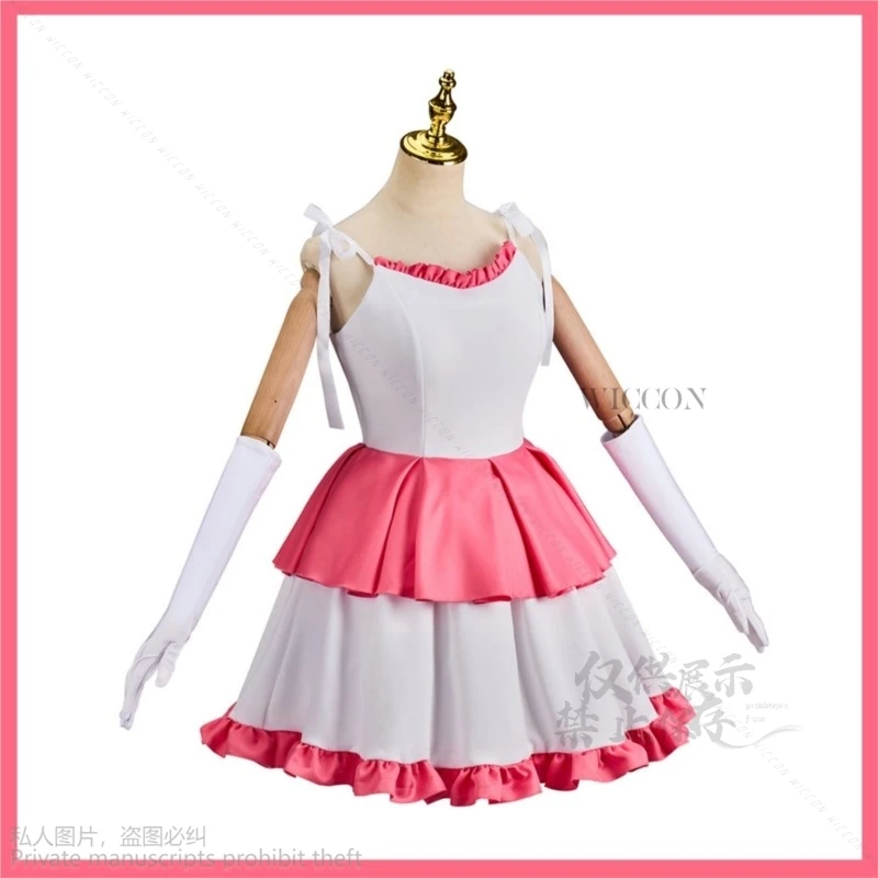 Фильмы ужасов Perfect JK Kirigoe Mima карнавальный костюм парик розовое белое платье