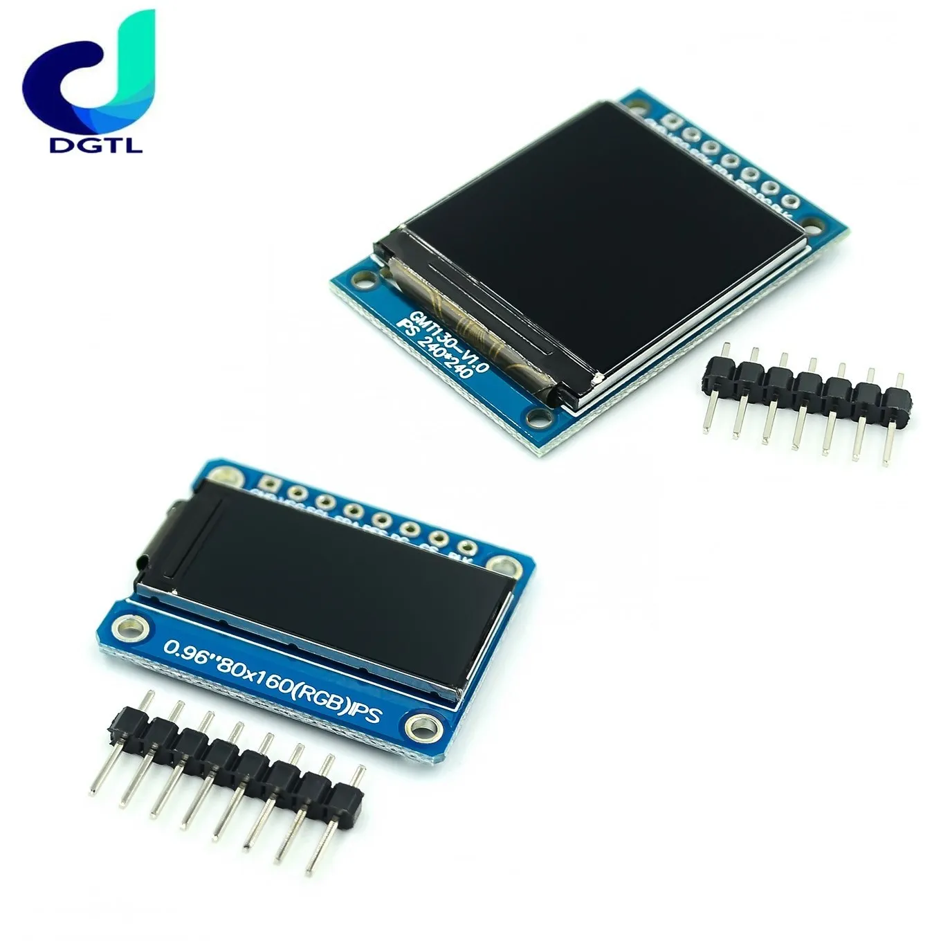 

10pcs TFT Display 0.96 / 1.3 inch IPS 7P SPI HD 65K Full Color LCD Module ST7735 Drive IC 80*160 (Not OLED) For Arduino