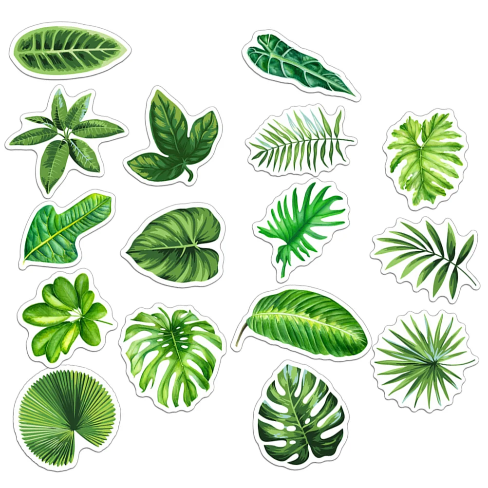 

16Pcs Simulation Leaves Refrigerator Magnets Leaves Refrigerator Magnets Fridge Adorn