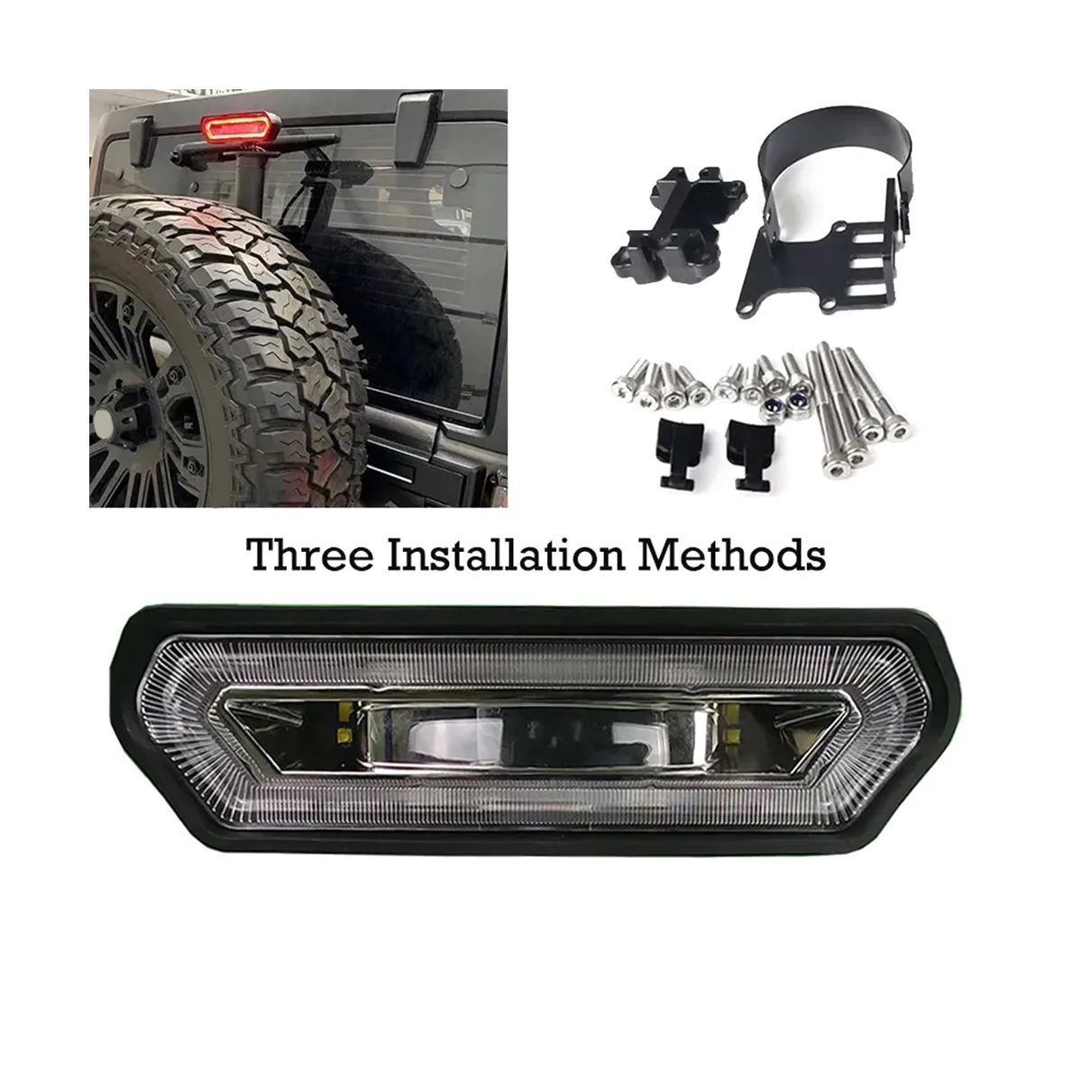 

1.75Inch To 2Inch UTV Roll Bar Car SUV LED Tail Light Brake Light for Polaris RZR Ranger Can Am Maverick X3