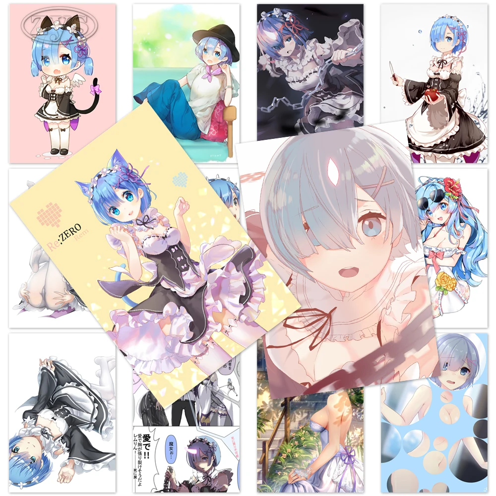 

Anime Home Decorative Rem Ram Canvas HD Prints Re:Zero Paintings Modular Kara Hajimeru Emilia Pictures Wall Art Poster Artwork