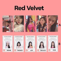 kpop winter special red beibei 2021 winter smtown homemade photo cards high quality lomo photo cards collection cards gifts yeri