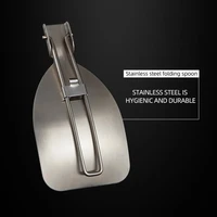 versatile folding spoon non sticky reusable high strength picnic folding spoon rice spatula folding spatula