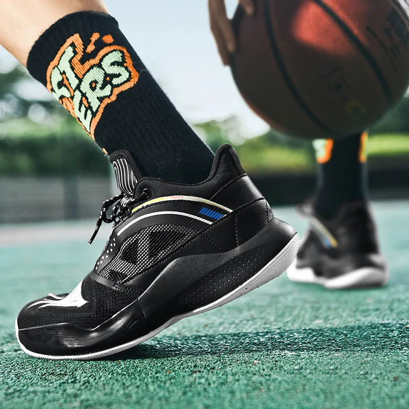 New High Quality Basketball Sneakers Men Breathable Non-Slip Training Sports Shoes Wearable Running Basketball Shoes for Men