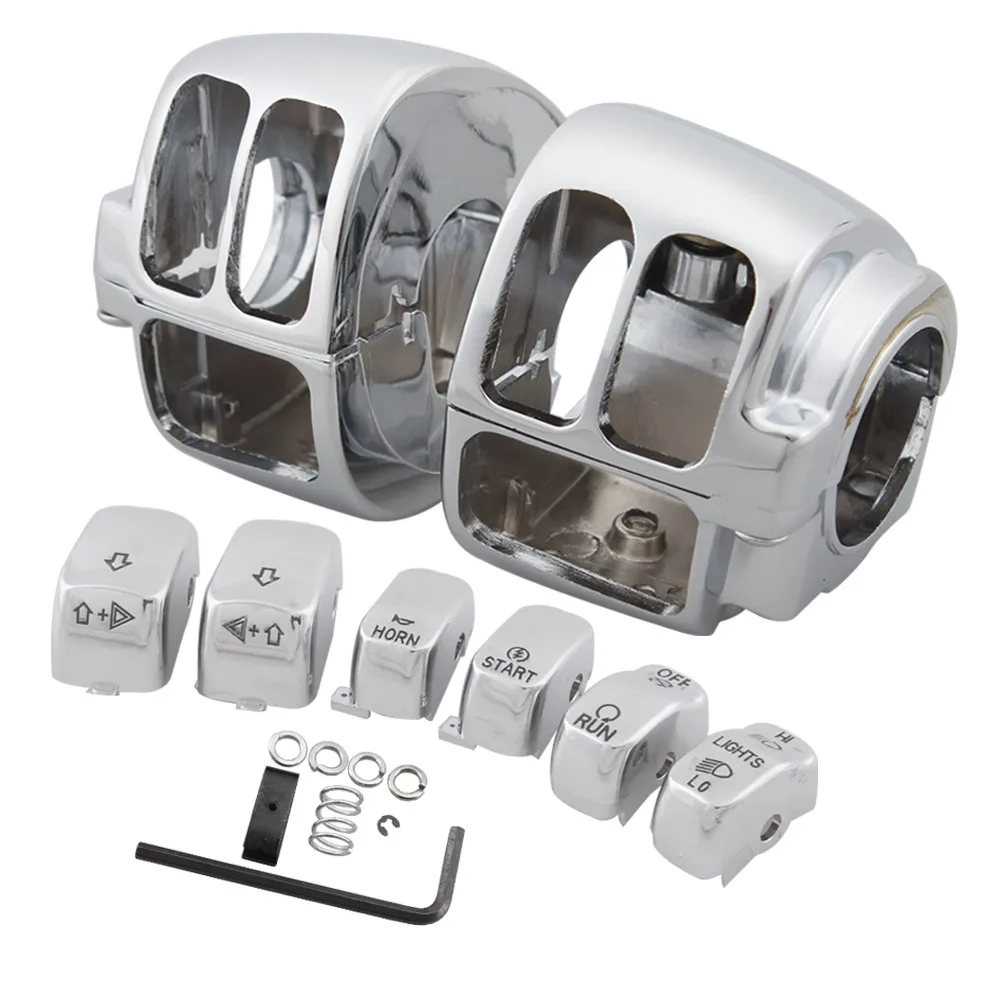 Крышка корпуса переключателя мотоцикла, кнопка переключателя для Harley Touring Glide Road King Sportster Softail Dyna VRSC Heritage Vrod