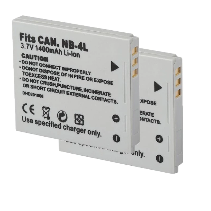 Фото Аккумулятор NB-4L NB4L NB 4L + зарядное устройство USB для камеры Canon IXUS 30 40 50 55 60 65 80 100 Power Shot SD1000 1100 SD780 SD960 №2