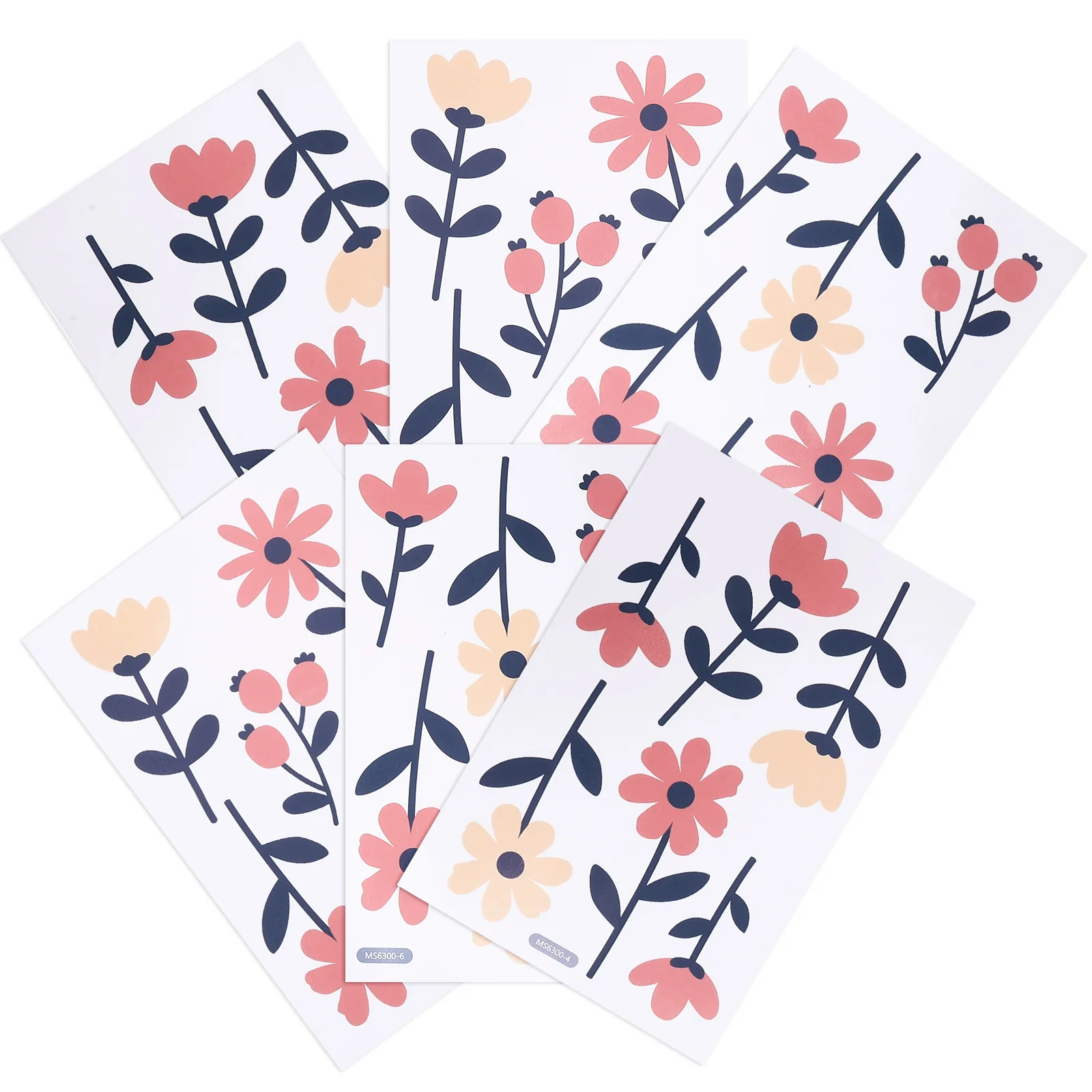 

Wall Background Stickers Home Decorations Decorative Decals Flower Decorate Pvc Pattern Adhesive
