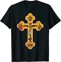 greek orthodox jesus christ cross icon t shirt premium cotton short sleeve o neck mens t shirt new s 3xl