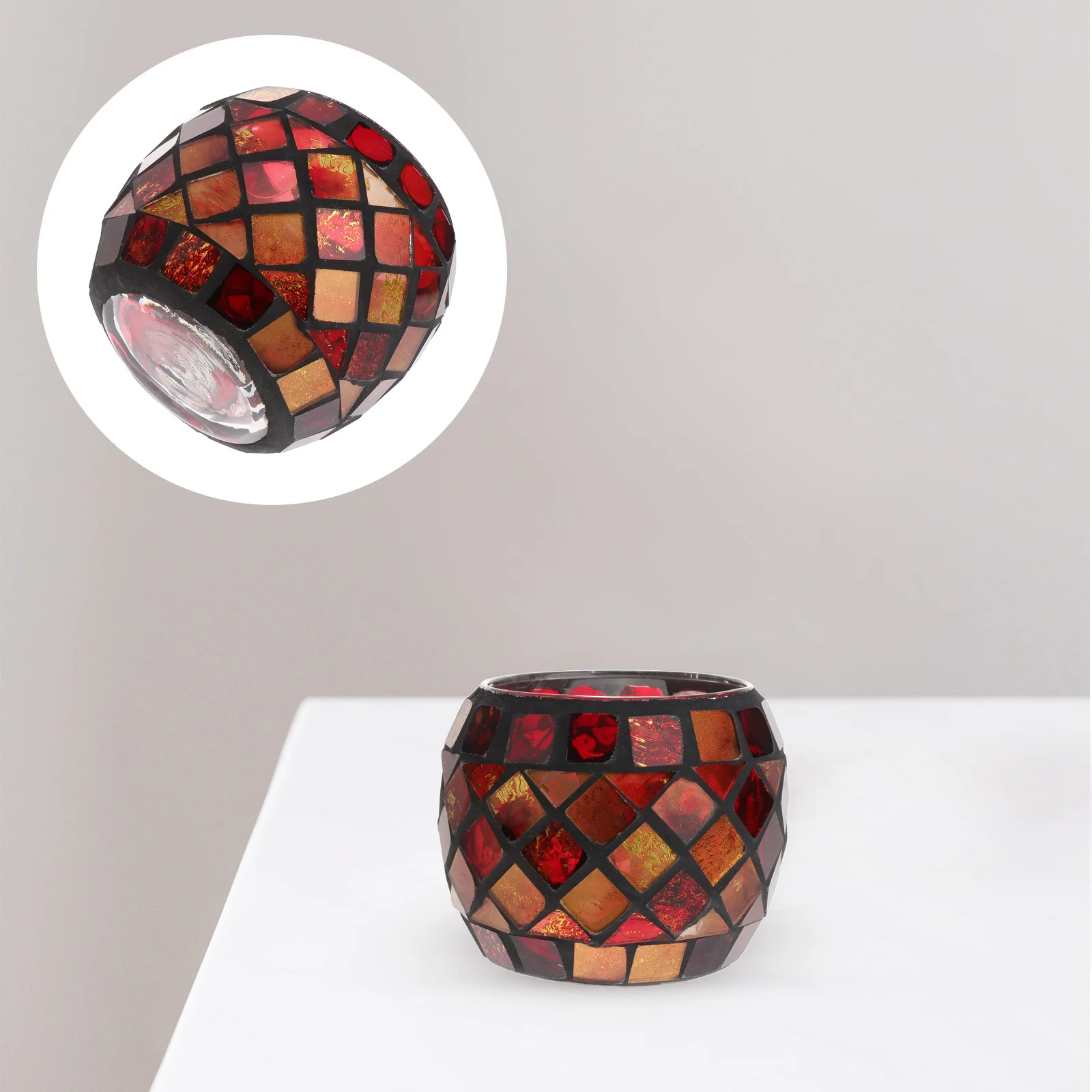 

Holdermosaic Tealight Candlestick Holders Light Votive Decorative Tea Wedding Romantic Christmas Decoration Candlestand Tabletop