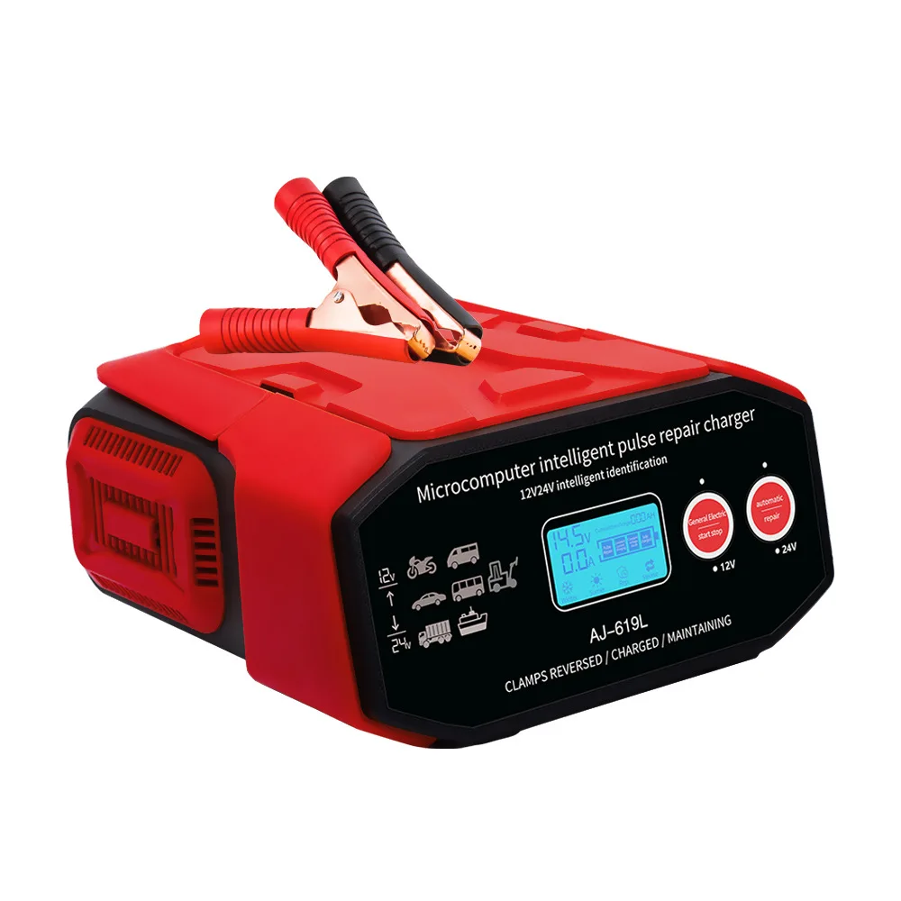 

High Power 400W 12V-24V Battery Charger 30A Automatic Intelligent Start-Stop Repair Charge for Car SUV Lead-acid EPB GEL Dry