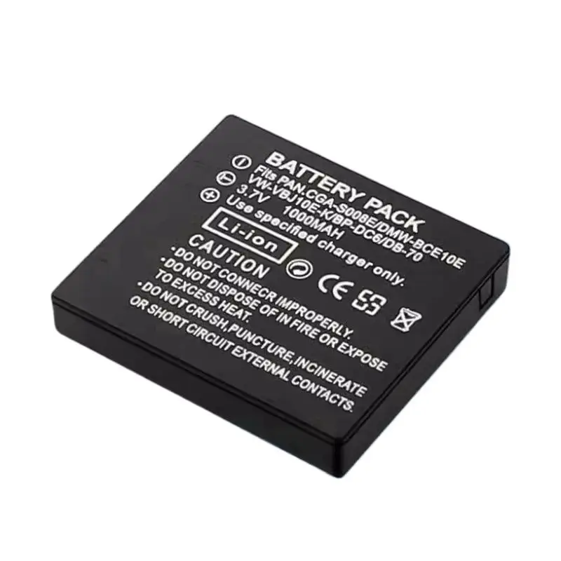 CGA-S008 BCE10 DMC-FX30 FX33 FX35 FX36 FX38 FX55FX37 аккумуляторная литиевая батарея для камеры