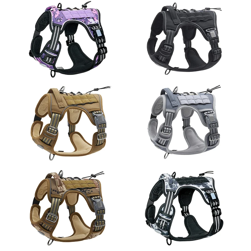 

Tactical Vest Waterproof Dog Harness Pet Military Training Dog German Shepherd Service Dog Vest Nylon Dog Harness for Large Dogs