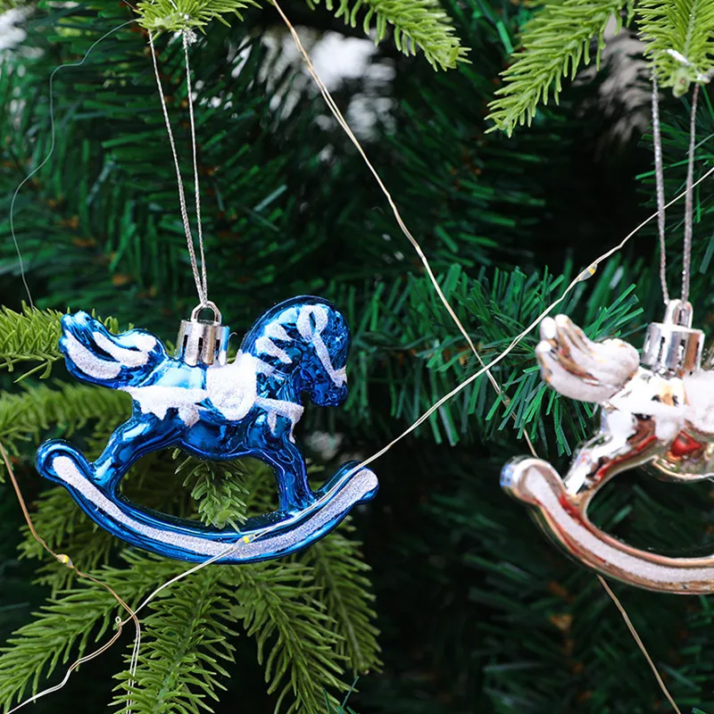 3 шт. подвеска с гальваническим покрытием Троянская лошадь Рождественское