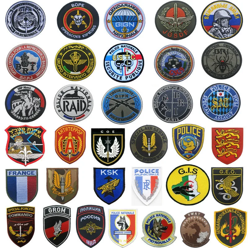 

SPECIAL FORCES Police Badge HOOK Embroidery Patch Army Military Tactical Clothes Insignia Patches for Caps Backpacks Uniforms