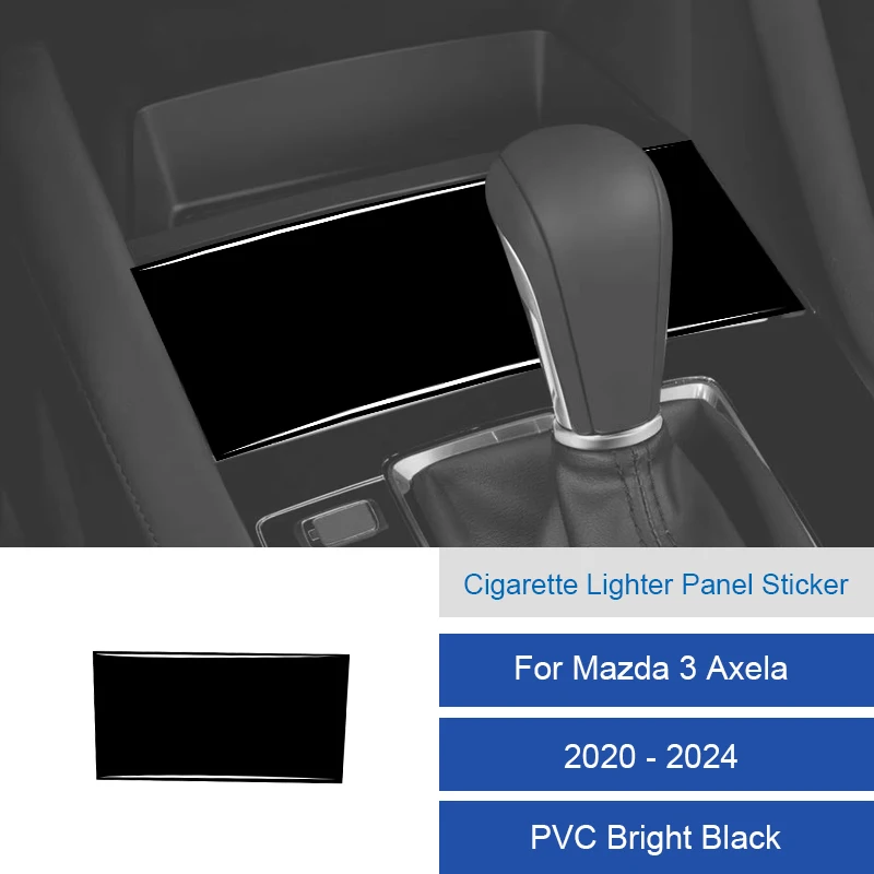 

Для Mazda 3 Axela 2020 2021 2022 2023 2024 салон автомобиля из углеродного волокна/ПВХ, наклейка на панель прикуривателя, отделка