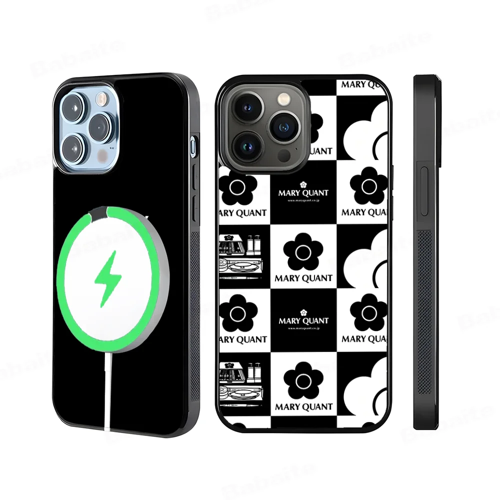 Чехол для телефона M-Mary Q-Quant Magesafe с магнитной беспроводной зарядкой iPhone 16 11 12 13 14 15