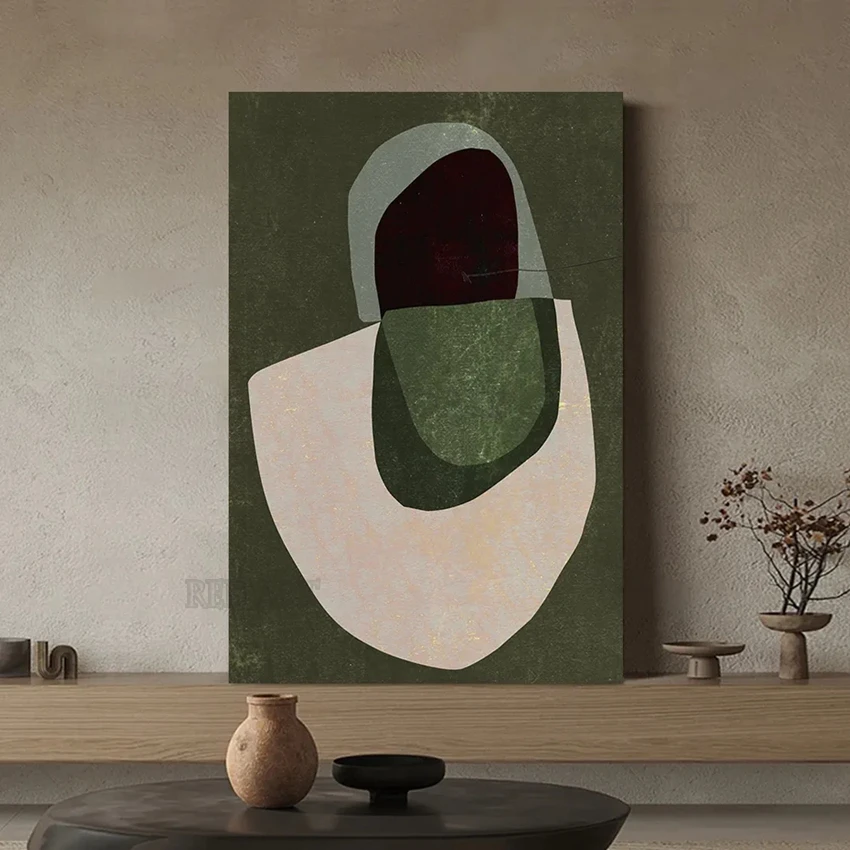 

Абстрактная чёрно-белая картина маслом