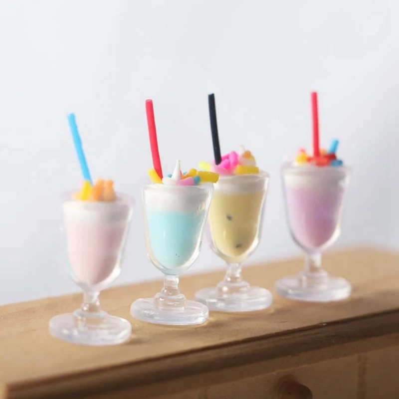 Полимерная глина чашка для чая с молоком мороженого фруктовый сок смола кабошон