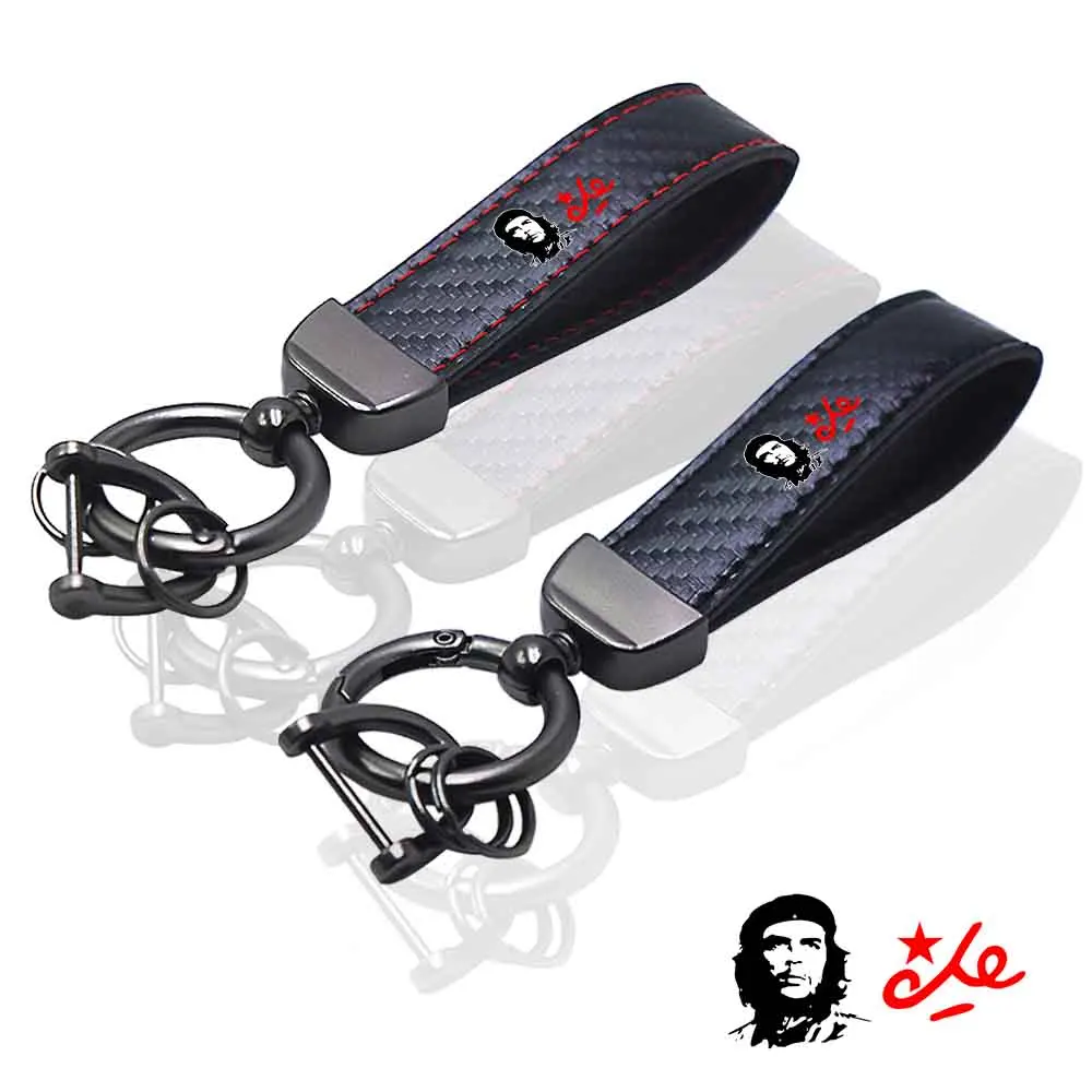 

for Ernesto Che Guevara bmw ford audi vw Volkswagen Honda Toyota Chevrolet Benz car Key chain Rings carbon fiber keychain