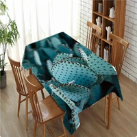 cactus table cloth waterproof dining tablecloth for table kitchen decorative coffee cuisine party table cover