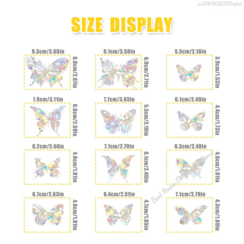 Бабочка Радуга Ловец Солнца оконные наклейки ПВХ Звезда Призма стеклянная