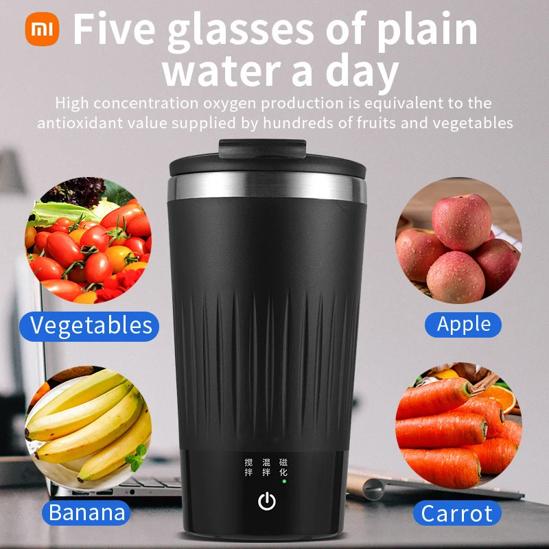 

Xiaomi Electric Mixing Mug Automatic Stirring Cup Portable Coffee Mugs 400ml Charging Magnetic Cups Strong Power Outdoor Fitness