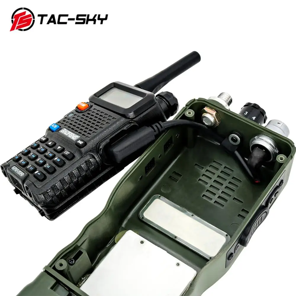 TS TAC-SKY PRC ptt 6pin u94 ptt and AN/PRC 148 152 152A virtual radio enclosure walkie talkie DIY connector U 283 U-283