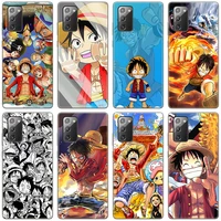 anime one piece cute monkey d luffy case for samsung galaxy s22 s21 ultra s20 fe s8 s9 s10e s10 plus s10 lite a9 2018 cover