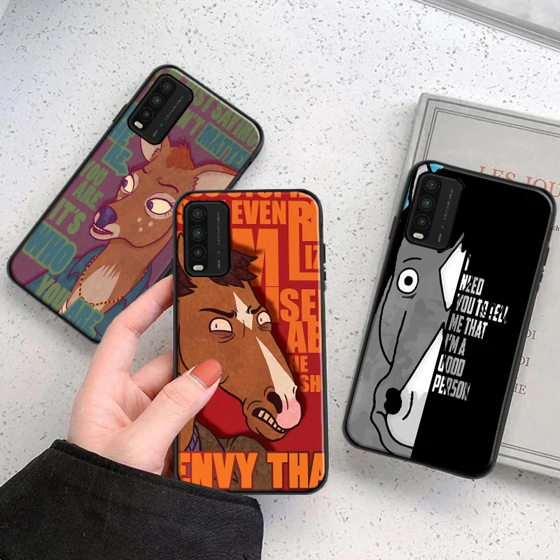 

Funny Cartoon Horse Phone Case For Xiaomi Redmi Note 9 10 Pro MAX 5G 9i 9AT 9 9T 9A 9C Funda Coque Carcasa Back Cover Soft TPU