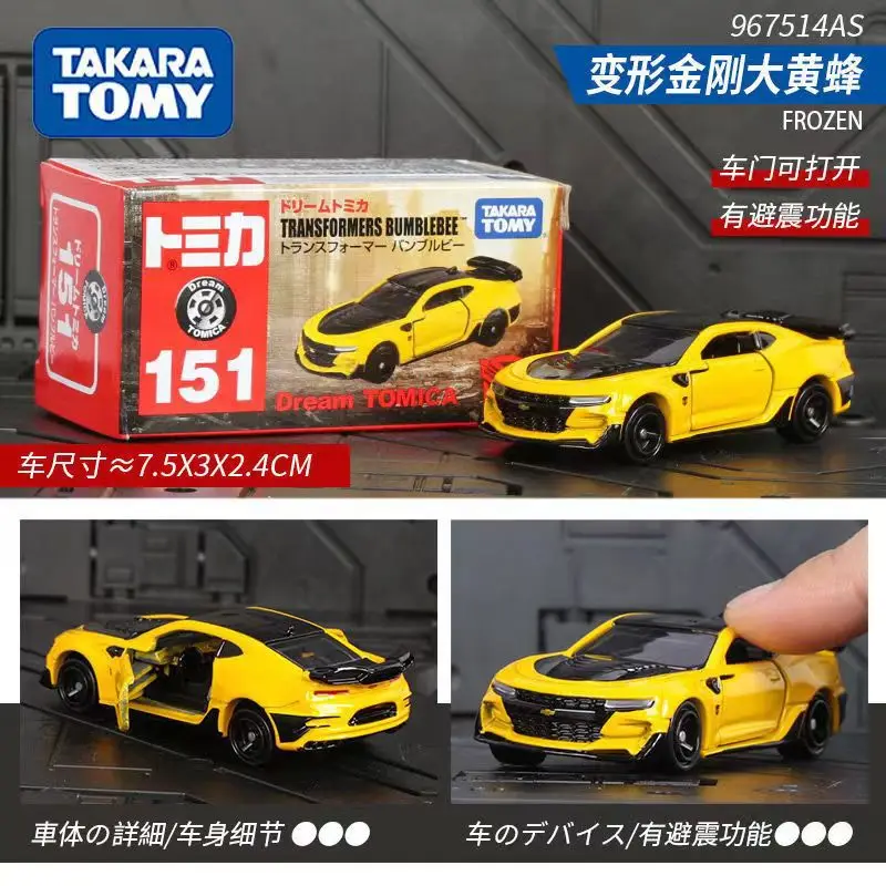 

Tomy Anime Transformers Series Optimus Prime Bumblebee Vehicle Diecast Metal Model Alloy Car Collection Toys Gift Toy Collectio