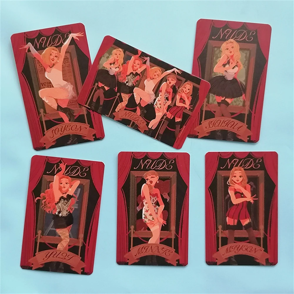 

6 шт./набор KPOP (G)I-DLE новый альбом NXDE фотооткрытки Двусторонняя открытка LOMO открытки Минни YUQI Soyeon коллекционный подарок для фанатов D84