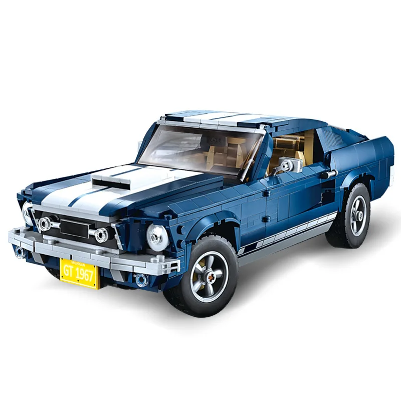 

Ford Mustang Classic Muscle Race Car Model 21047 Building Blocks Bricks Birthday Christmas Educational Toy Gift Compatible 10265