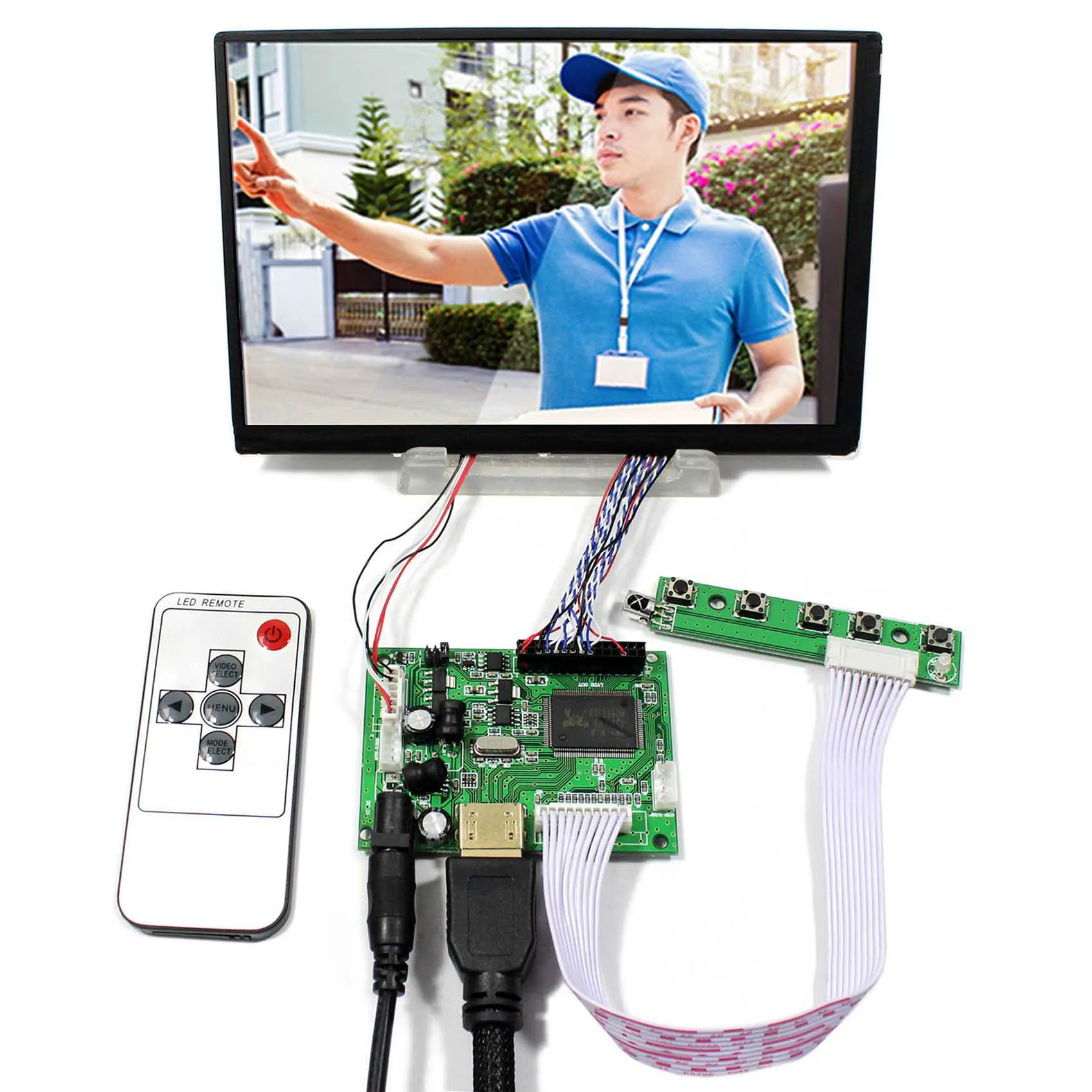 

7-дюймовый IPS N070ICG-LD1 1280x800 TFT-LCD для видеодомофона, домофона, панели дисплея автомобиля, симулятор полета с ЖК-платой HD-MI