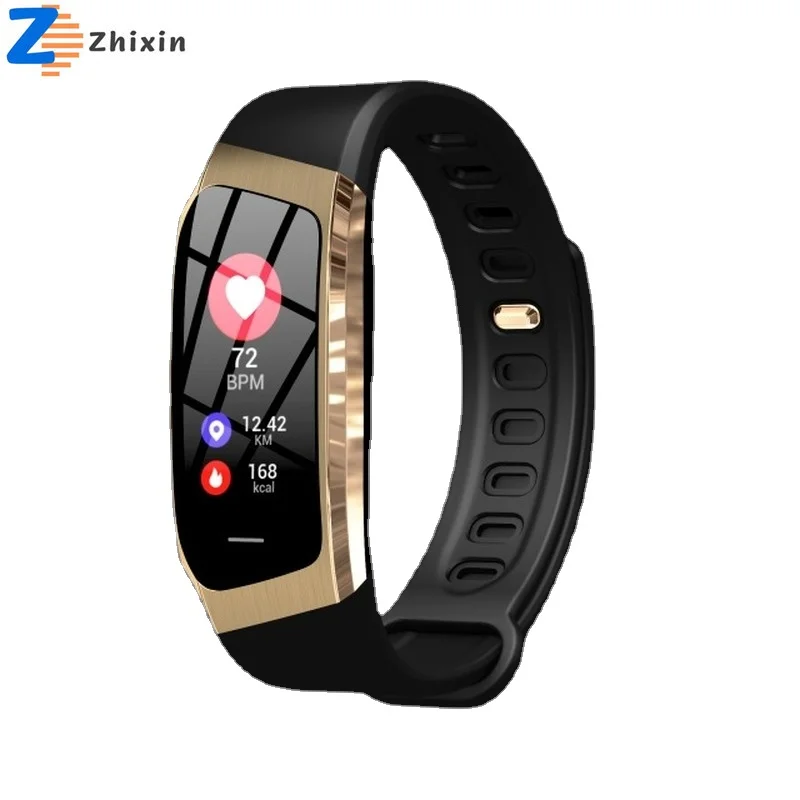 

2022 new E18 smart bracelet real-time heart rate health monitoring information push call reminder ip68 waterproof step meter