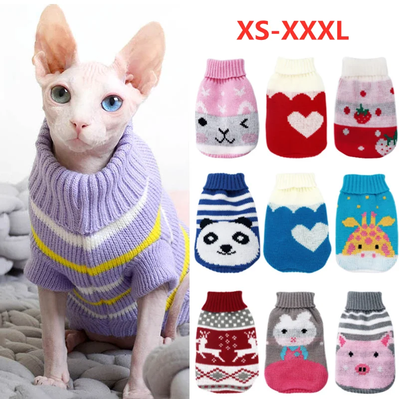

Small Clothing Cat Dla Puppy For Winter Pullover Dog Clothes Ubranka Christmas Yorkies Pet Sweater Psa Chihuahua Jacket Dogs Dog