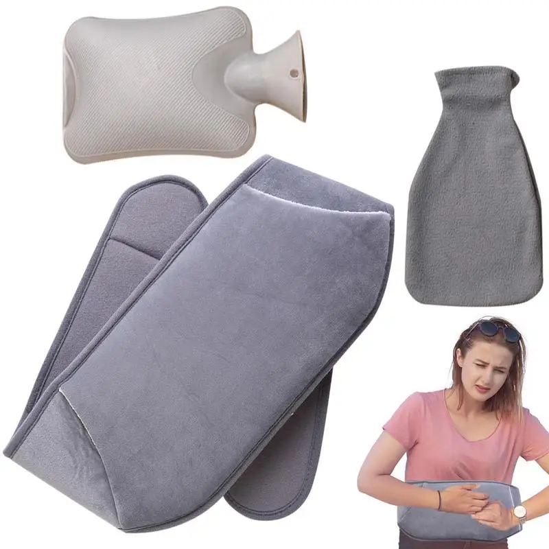 

Warm Water Bag Warm Water Pouch With Soft Waist Cover Hand Feet Warmer Ideal For Menstrual Cramps Neck And Shoulder Fatigue