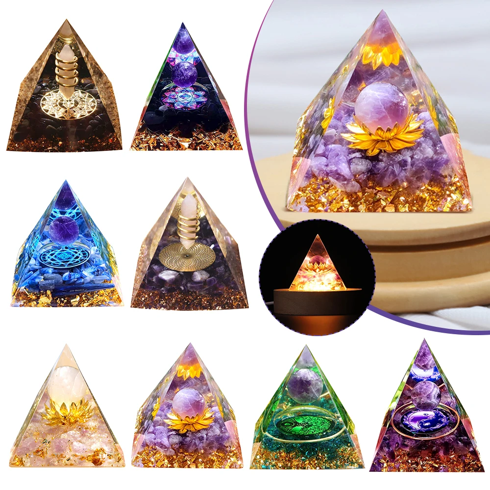 Натуральный кристалл энергетическая пирамида ручная работа современный стиль