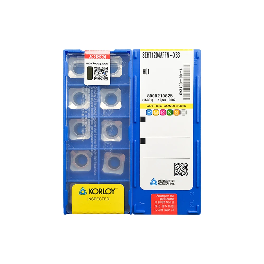 

Korloy SEHT1204AFFN-X83 NCM325 NCM335 H01 Фрезерные вставки 10 штук
