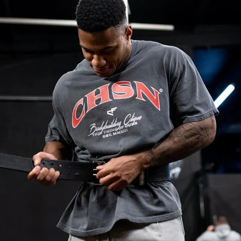 

Футболка мужская свободного покроя, удобная спортивная хлопковая, в стиле хип-хоп, для спортзала, фитнеса, бодибилдинга, тренировок с коротк...