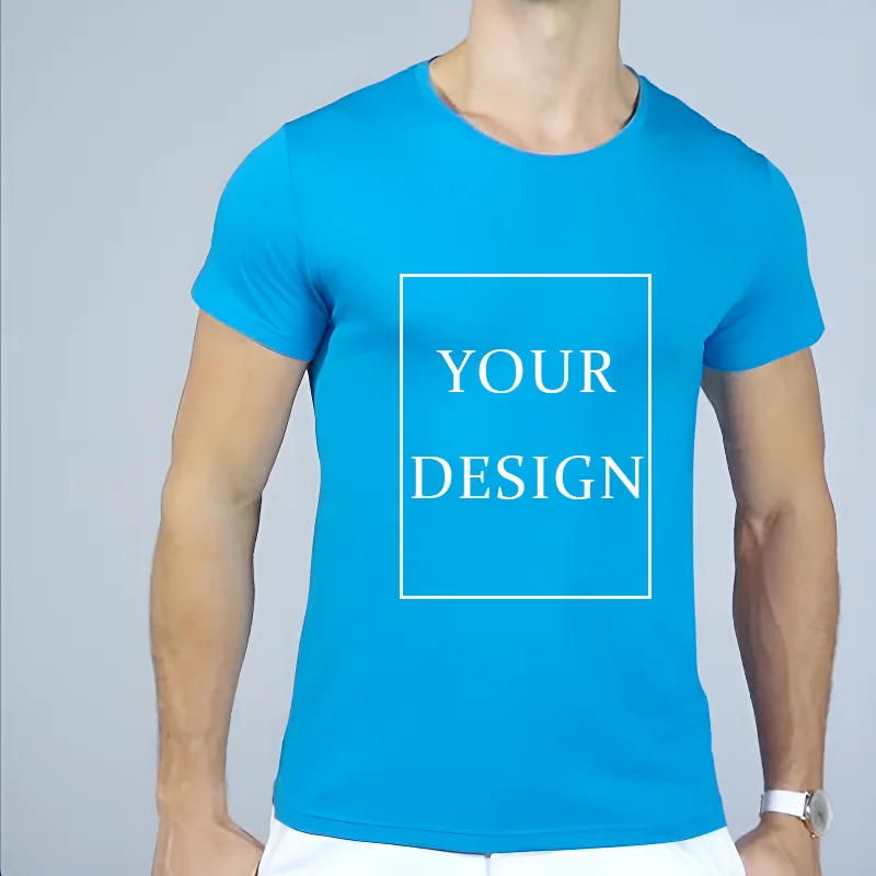 Футболки на заказ быстросохнущие футболки с принтом спереди и сзади для мужчин