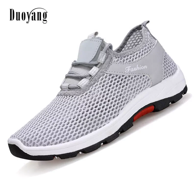 

Кроссовки мужские сетчатые дышащие, Спортивная повседневная обувь, с прорезями, Новинка лета 2022