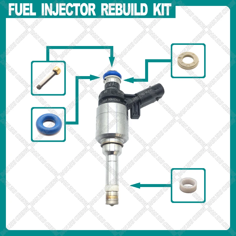 

Filters Orings Seals Grommets Fuel injector service kit filter for Audi A4 VW Jetta Golf Passat 2.0T TSI 06H906036G 0261500076