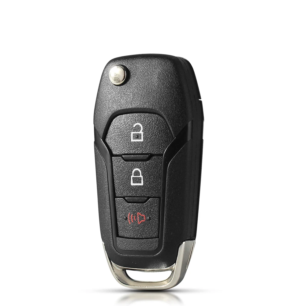 

Чехол KEYYOU откидная оболочка ключа дистанционного управления 2/3/4 для FORD 2015-2019 F-150 Fusion F-250 Focus MK MK7 Ranger Explorer HU101