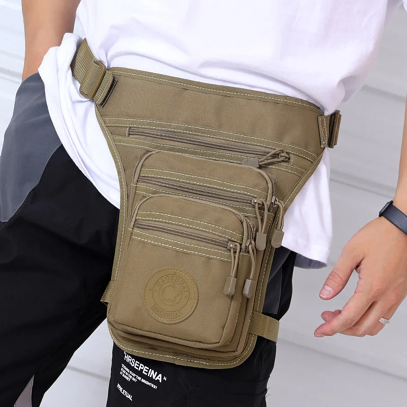 

Men Waterproof Thigh Bag Waist Pack Chest Pack Outdoor Riding Motorcycle Crossbody Hip Belt Bag Shoulder Bags Travel Fanny Packs