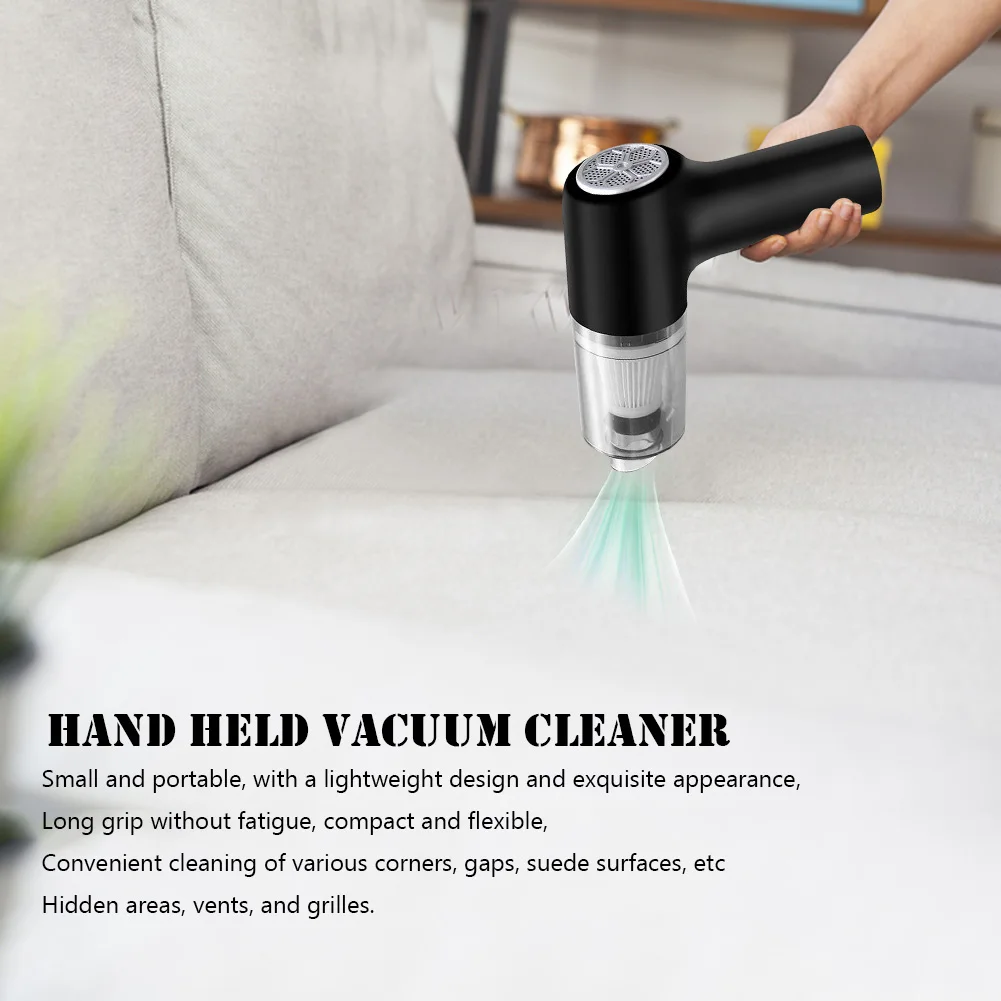 

Handheld Portable Small Vacuum Cleaner Rechargeable Wireless Dust Catcher 6000pa Powerful Suction for Automobile Home