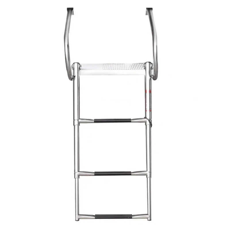 

Hardware Accessories Boat Step Ladder 3-section Marine LadderThickened Stainless Steel Telescopic Ladder Handrail Ladder