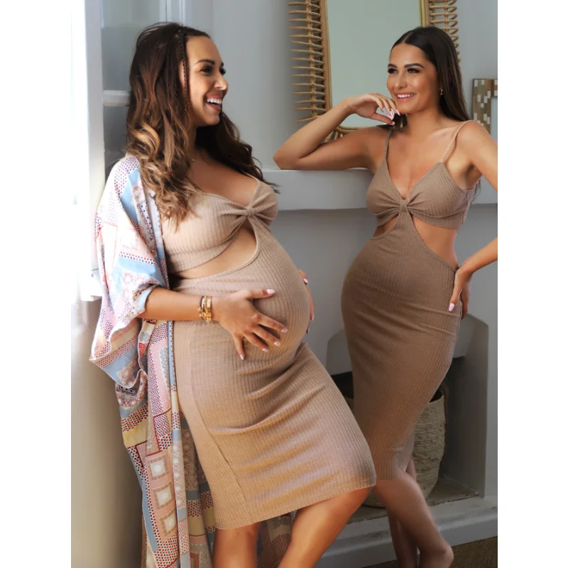 

Платья для беременных женщин х Стефани Дюрант 1 шт. облегающее платье с вырезами на талии