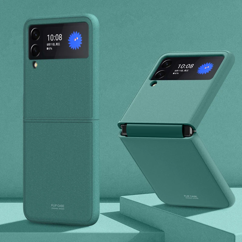 

Матовый чехол карамельного цвета для Zflip3, защитный чехол для телефона Samsung Galaxy Z Flip 3 5G ZFLIP 3 Flip3, противоударные Чехлы Coque