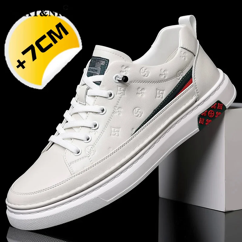 Мужские сетчатые кроссовки обувь-лифт дышащая повседневная спортивная обувь со