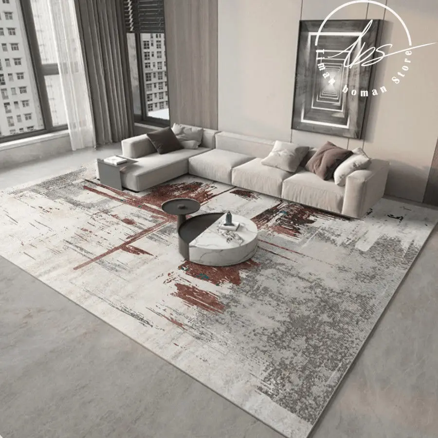 modern abstract carpet home decor leisure rug non slip anti fouling living room sofa coffee table mat simple ink bedroom carpets free global shipping